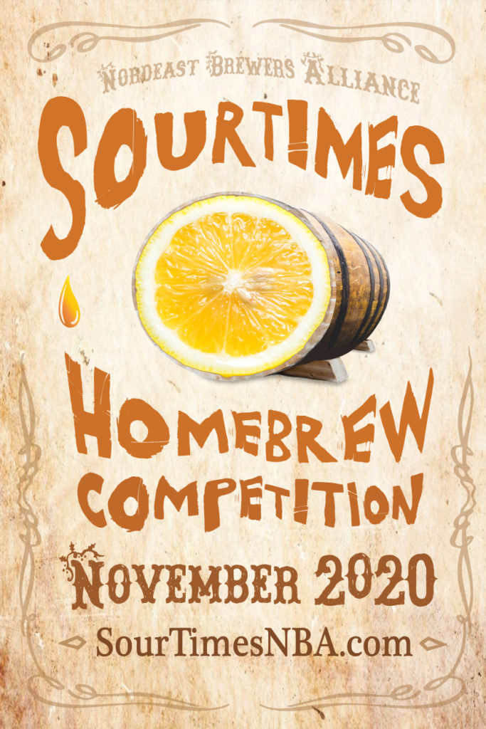 Sour Times homebrew competition poster, sourtimesnba.com